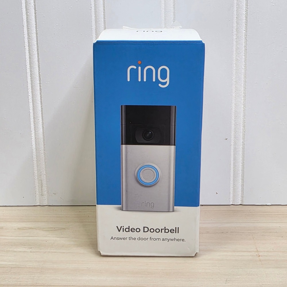 Ring Video Doorbell 2nd Gen 1080p HD Video Satin Nickel Smart Home Security New